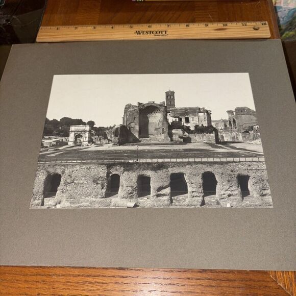 Vintage Temple of Venus and Roma from Colosseum Roman Architecture Photo Rome - Picture 1 of 4
